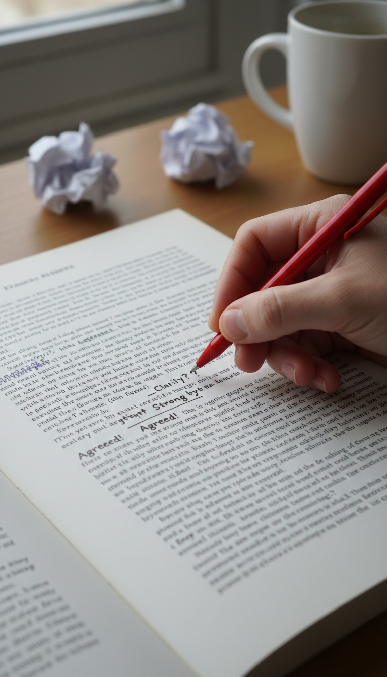 an image that represents commenting in writing